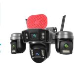 دوربین سیمکارتی چرخشی ptz مدل L40 چهار لنز okam